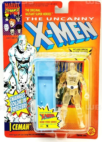 Marvel The Uncanny X-Men Clear Iceman Action Figure 1992 Toy Biz 4934 NRFP Cover