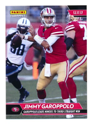 2017 PANINI INSTANT #128 JIMMY GAROPPOLO 2ND EVER 49ERS CARD VERY RARE SP/88! - Image 1 of 2