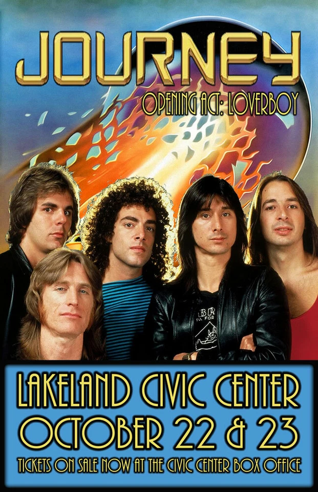 JOURNEY REPLICA 1981 CONCERT POSTER - Image 1 of 1