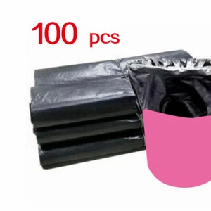 Household Garbage Bags x100 Disposable Plastic Waste Clean Family Consumable Bag - Picture 1 of 8