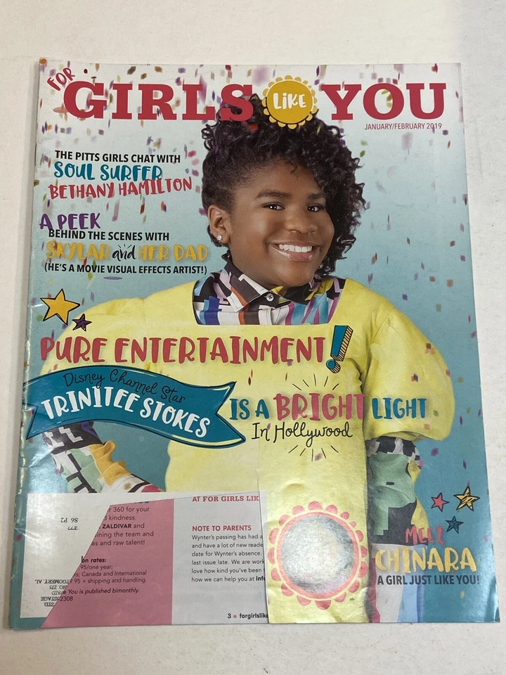 For Girls Like You Magazine Jan Feb 2019 Disney Trinitee Stokes Bethany Hamilton - Image 1 of 1