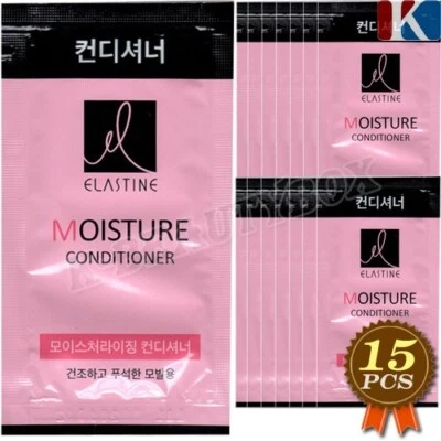 ELASTINE Moisturizing Conditioner 8ml x 15pcs  Dry Hair Care Shiny Conditioner - Image 1 of 4