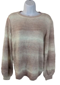 Lauren Conrad, Pullover Pulli, braun-weiß gestreift, Gr. S, Neu mit Etikett - Bild 1 von 3