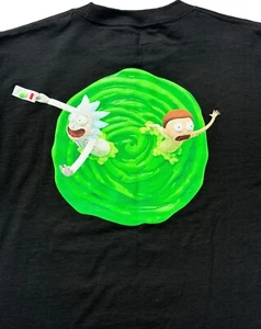 Rick and Morty Shirt Herren Medium Primitiv Skateboards schwarz Grafik Portal T-Shirt - Bild 1 von 8