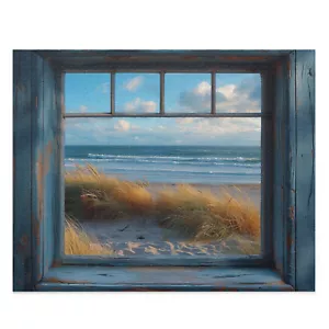 Beach Puzzle. Beach,  Beach Window Puzzle, Paradise Beach, Puzzle, Games, Kids - Picture 1 of 3