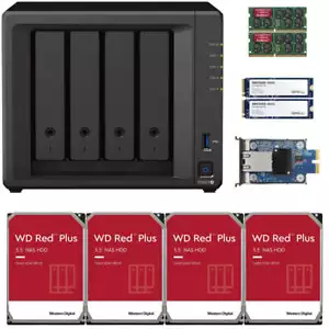 Synology DS923+ 8GB RAM 10GbE 800GB Cache 24TB (4x6TB) of WD RED PLUS Drives - Picture 1 of 1