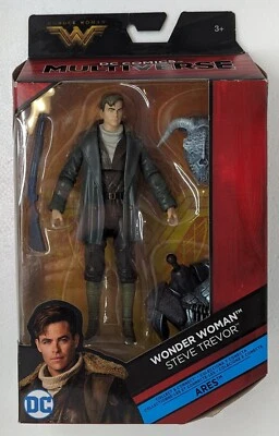 New Mattel DC Multiverse Wonder Woman Steve Trevor 2016 Ares BAF Wave Figure NIB - Image 1 of 2