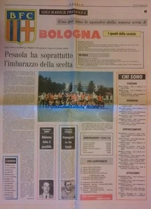 Bologna - squadra campionato 1974/75 - clipping pagina di Stadio 14.08.74 - Imagen 1 de 1