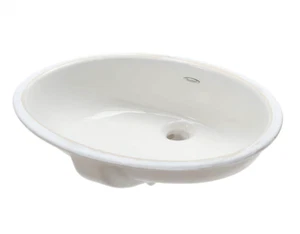 American Standard Ovalyn 17" Undermount Porcelain Bathroom Sink, White, 0496.221 - Picture 1 of 6