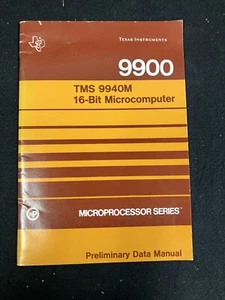1980 TEXAS INSTRUMENTS TMS 9940M 16-BIT MICROCOMPUTER PRELIMINARY DATA MANUAL - Picture 1 of 7