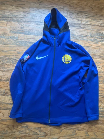 2017 NIKE GOLDEN STATE WARRIORS SHOWTIME THERMA FIT JACKET FULL ZIP HOODIE 2XL Cover