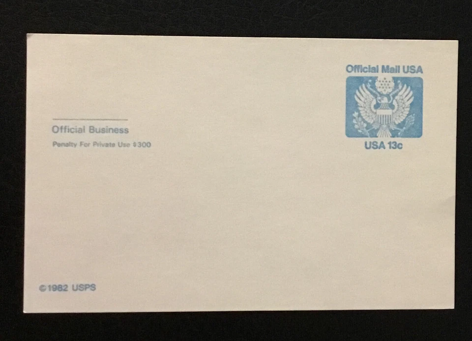 1982 USPS  Sc# UZ2 Official Mail Great Seal USPS Post Card  MNH - Image 1 of 1