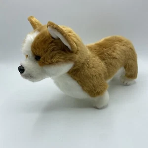The Bearington Collection Corgie Puppy Dog Plush Stuffed Animal 12" realistic - Picture 1 of 9