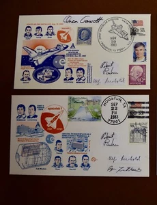 Lot of 2 SpaceLab 1 Covers, muiltiple stamps & postmarks, 1983. Read details - Picture 1 of 1