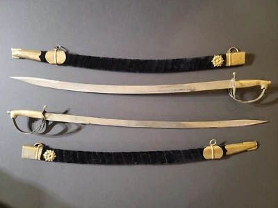 Indo Persian Swords/Pair/Vintage ceremonial 28" Blade Swords/ RARE  - Image 1 of 4