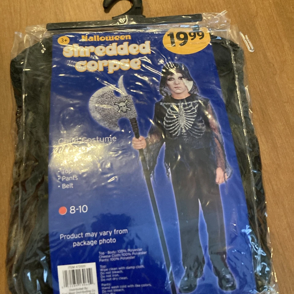 Disfraz Halloween, Cadáver Destrozado Disfraz Halloween Juvenil Pequeño M 8/10 Foto 1 de 4