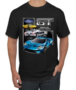 Camiseta para hombre Ford GT American Horse Power Mustang - Imagen 1 de 25