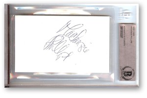 Mackenzie Phillips Signed Autographed Index Card American Graffiti BAS 2257