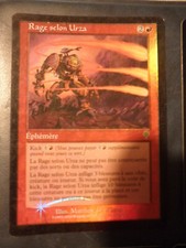 Mtg urza's rage invasion foil french rage by urza magic premium