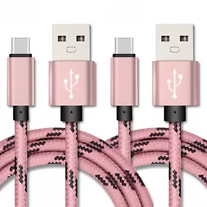 2-Pack USB Type C Fast Charging Cable For Samsung Galaxy S24 S23 S22 S21 S20 S10 - Picture 1 of 4