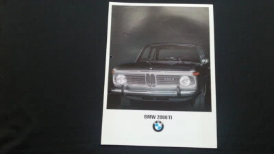 Folleto folleto original BMW 2000TI gran formato 1967 Foto 1 de 3