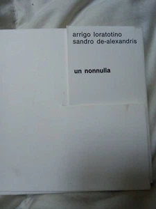 Arrigo Loratotino Sandro De Alexandris Un Nonnulla 1969 Torino - Picture 1 of 3