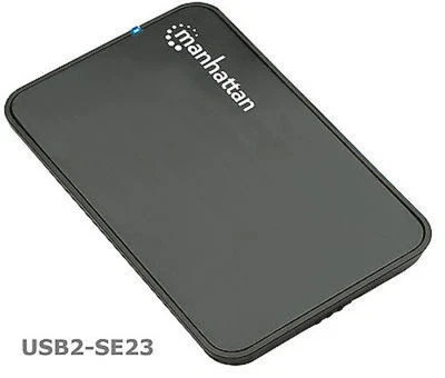 USB 2.0 SATA 2.5" Hard Drive Enclosure, Black, 130042 - Image 1 of 4