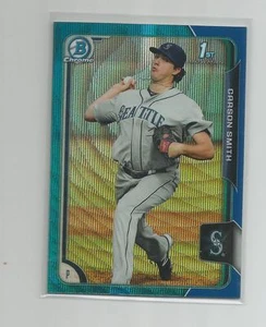 2015 Bowman Chrome CARSON SMITH Blue Wave Refractor - Picture 1 of 1