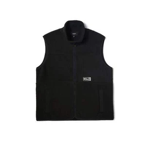 Huf Sonoma Gilet Alto Pile Nero JK00444 BLK - Foto 1 di 7