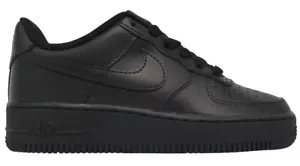 Nike Air Force 1 Original Zapatos Entrenadores Talla 3 a 5.5 Triple Negro 314192 009 - Imagen 1 de 17