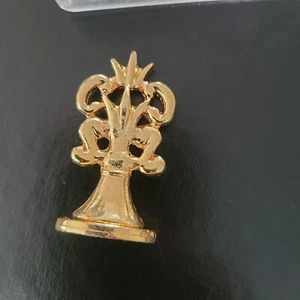 Vintage Gold Tone T Shaped Wax Letter Sealing Stamp With 3 Wax Sticks Used - Picture 1 of 9
