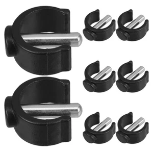 8 Pcs Toilet Chair Replacement Raised Seat Pin Locking Clips - Afbeelding 1 van 12