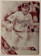 Christian Colon 2016 Topps #359 Kansas City Royals 1/1 Magenta Printing Plate