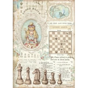 New Stamperia Decoupage Rice Paper A4 - Alice Queen - Picture 1 of 1