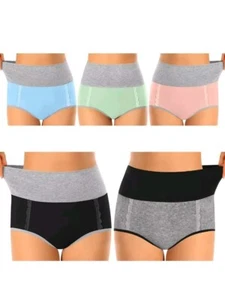 Cotton High Waisted Women's Underwear 5 Piece Multipack  - Picture 1 of 3