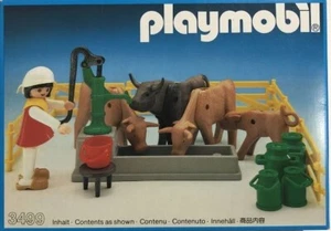 Playmobil Country Farm - Set 3499 - Rinder an Wasserstelle mit Bäuerin - Bild 1 von 6