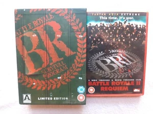 Battle Royale Limited NUMBERED Edition Arrow + 2 REQUIEM TARTAN EXTREME DVD RARE - Imagen 1 de 3