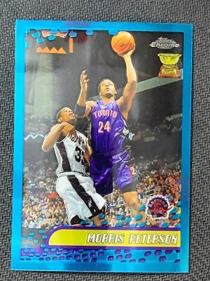 2001-02 Topps Chrome Toronto Raptors Basketball Card #82 Morris Peterson - Image 1 of 2