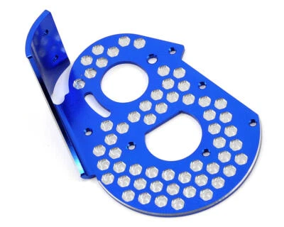 JConcepts RC10 Classic Aluminum Honeycomb Rear Motor Plate (Blue) [JCO2319-1] - Image 1 of 2