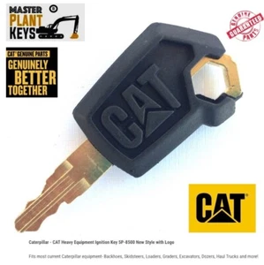 CAT - Caterpillar Heavy Equipment Ignition Master Key Genuine 5P8500 OEM Logo - Picture 1 of 1