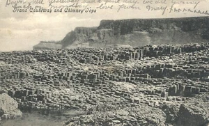 Giant's Causeway & Chimney Tops County Antrim Irland 1906 Postkarte - Bild 1 von 2