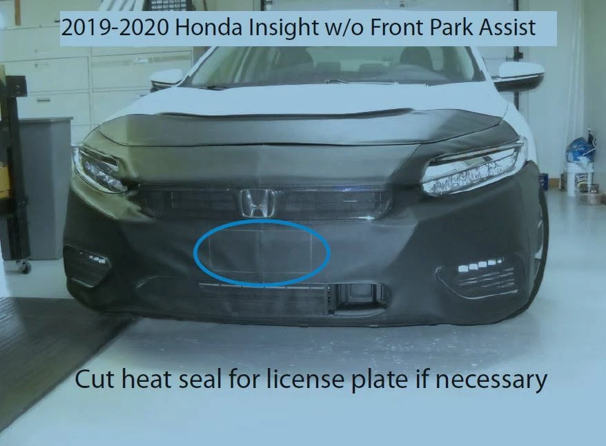 Sujetador con cubierta de máscara frontal Lebra para Honda Insight 2019-2022 sin asistencia de estacionamiento frontal Foto 1 de 3