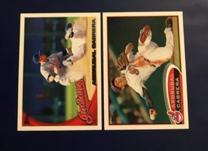 2010 & 2012 Topps #130 #243 ASDRUBAL CABRERA Lot 2 Cleveland Indians - Picture 1 of 1