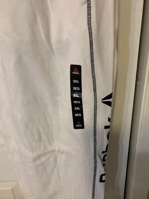 Nuevo Pantalón Jogger Informal Reebok Para Hombres Talla 3XL Control de Crucero Delgado Blanco Cremallera Tobillo Foto 1 de 4