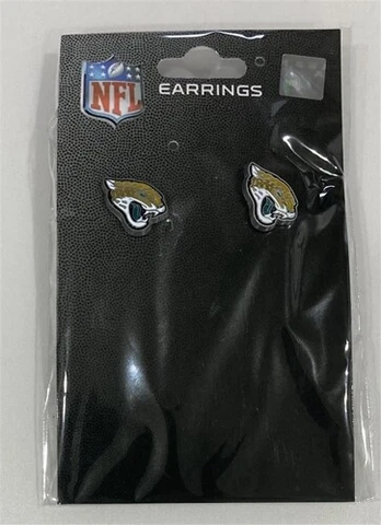 Jacksonville Jaguars Football Team Logo NFL Silver Stud Earrings Set Cover