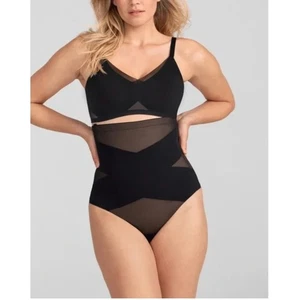 Honeylove SuperPower Thong Bodysuit XL Black Shapewear Tummy Control NWOT - Picture 1 of 9