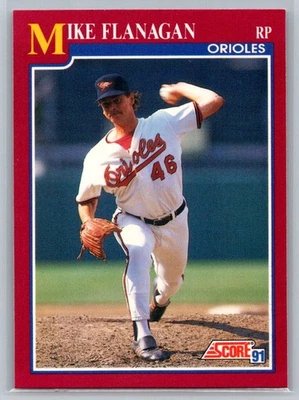 1991 Score Rookie & Traded #2T Mike Flanagan Baltimore Orioles - Image 1 of 2
