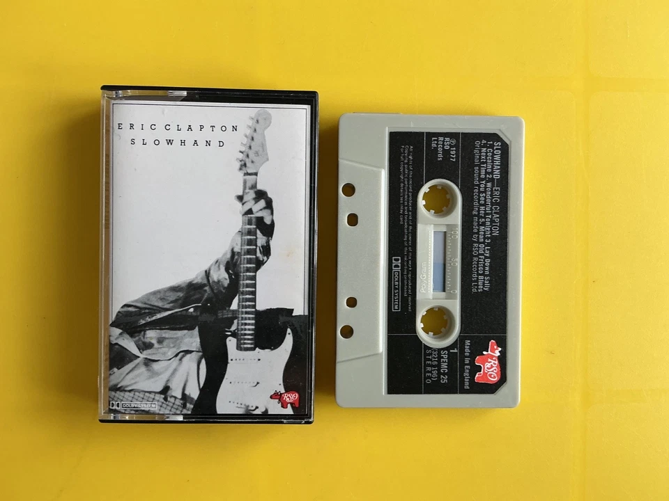 Eric Clapton - Slow Hand - Cassette Tape Album 1977 RSO - Image 1 of 1