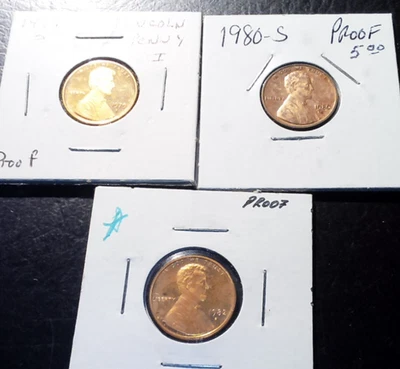Lincoln Cent: Proofs - 1979/80/82            (0PC-B29) - Image 1 of 4