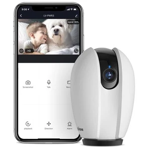 Indoor , Baby Monitor with Sound/Motion Detection and Night Vision,WiFi Home ... - Picture 1 of 9
